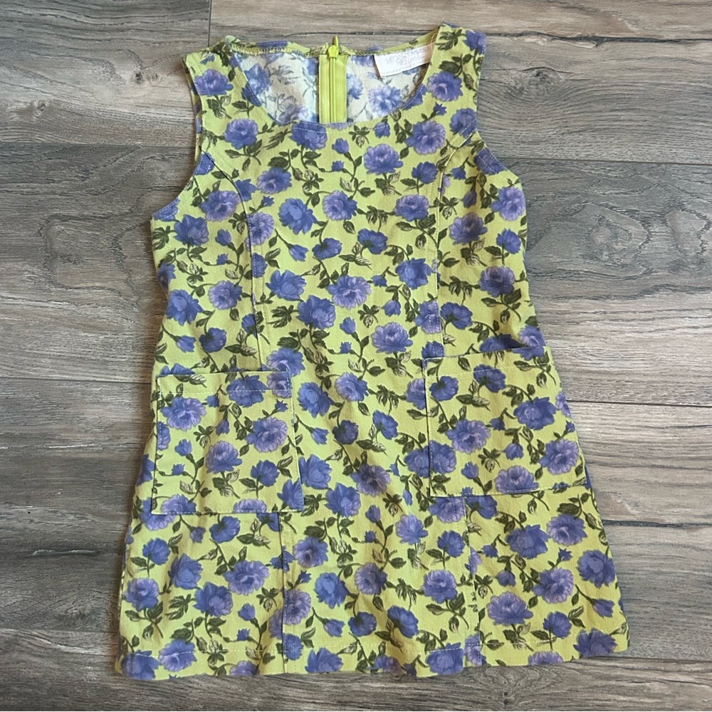 Monnalisa bimba kids green blue purple floral dress girls size 3t 3